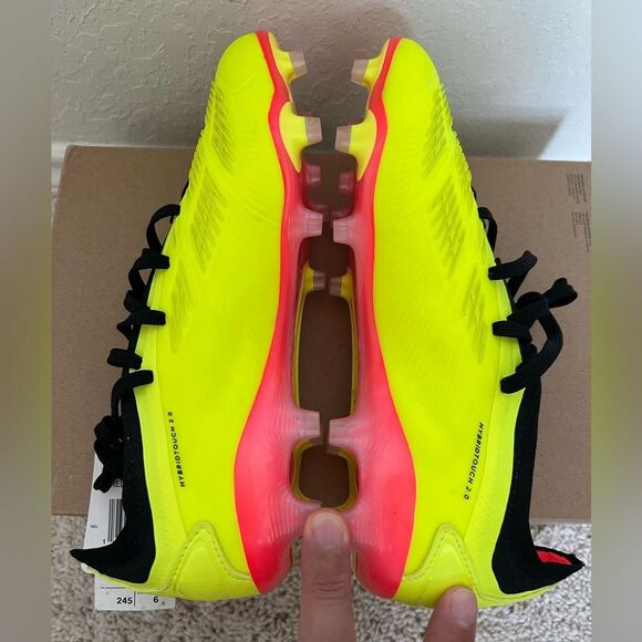 Adidas Predator Pro FG Yellow / Black Soccer Cleats - Picture 7 of 11